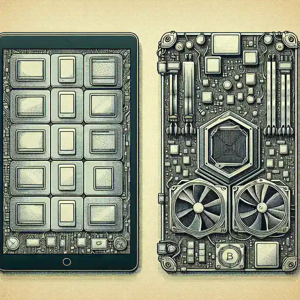 How do tablets optimized for cryptocurrency mining differ from standard tablets?