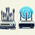What is the difference between a wired and wireless router?