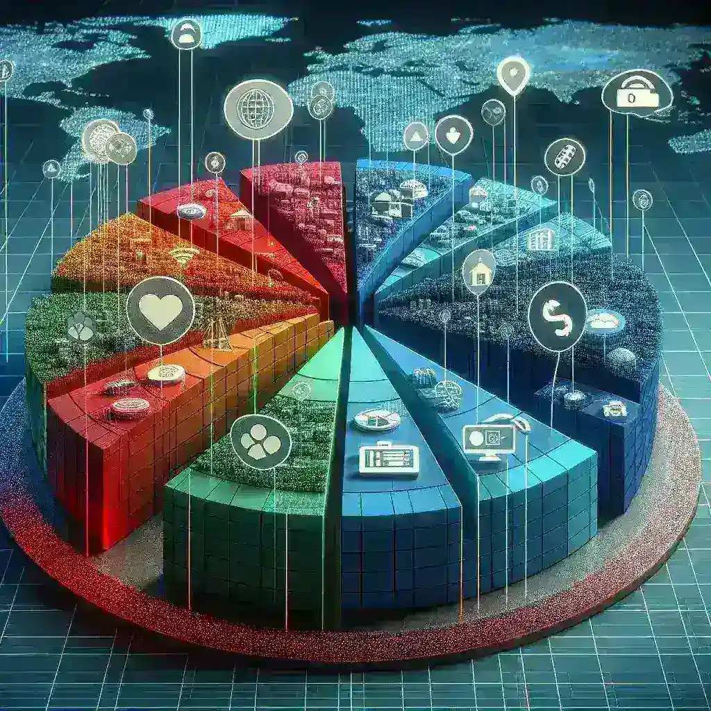 "Diagram illustrating network slicing technology optimizing bandwidth allocation for critical applications, highlighting the benefits of dedicated network resources in telecommunications."