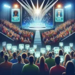 "Live audience voting during Netflix reality competition pilot, showcasing contestant performances and viewer engagement"