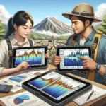 What advantages do tablets with integrated seismographs offer for geological work?