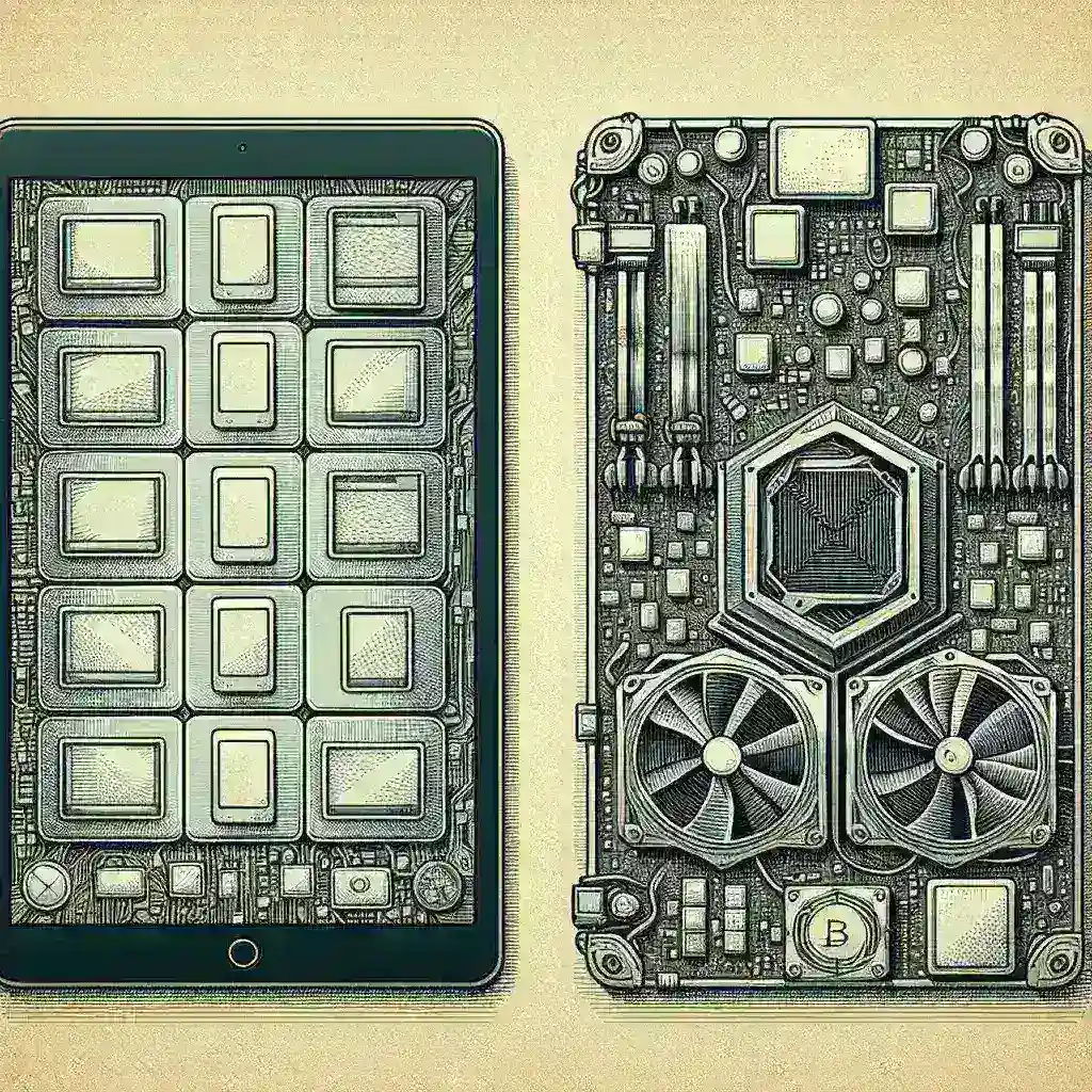 How do tablets optimized for cryptocurrency mining differ from standard tablets?